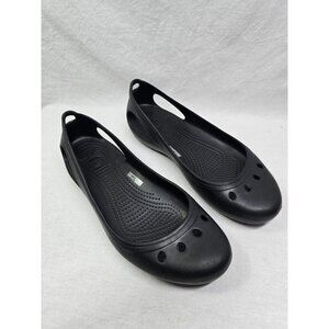 CROCS kadee black Ballet Flats size 10 Women's
